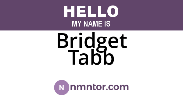 Bridget Tabb