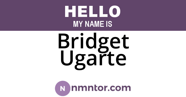 Bridget Ugarte