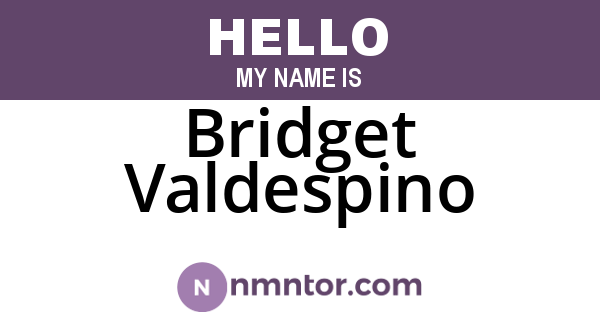 Bridget Valdespino