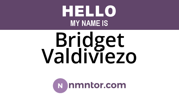 Bridget Valdiviezo
