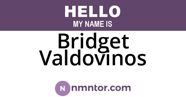 Bridget Valdovinos