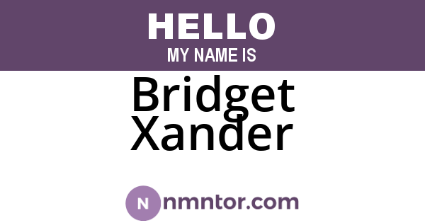 Bridget Xander