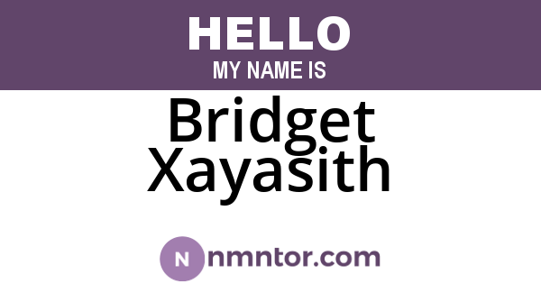 Bridget Xayasith
