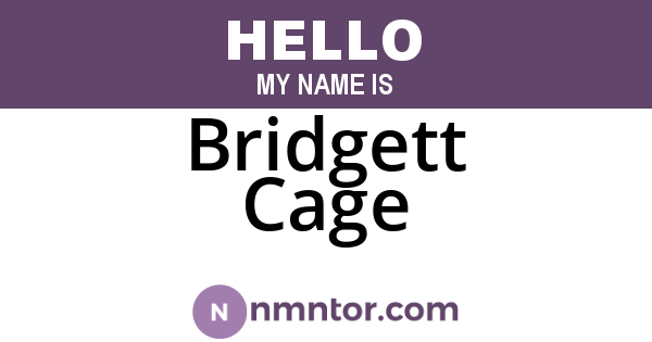 Bridgett Cage