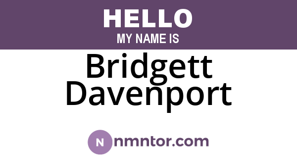 Bridgett Davenport
