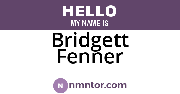 Bridgett Fenner
