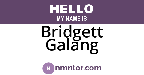 Bridgett Galang