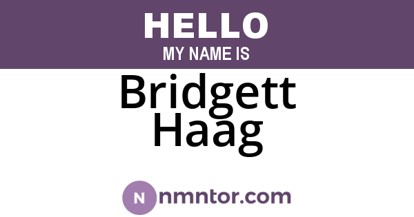 Bridgett Haag