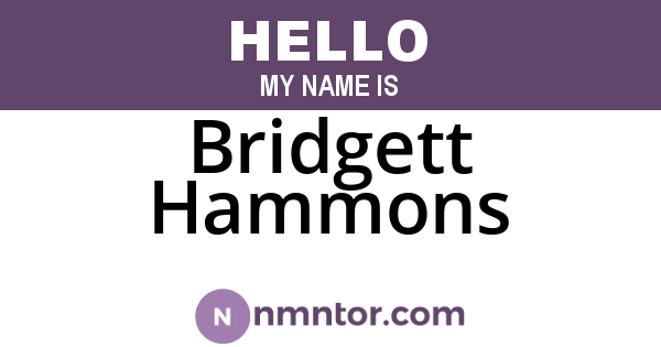 Bridgett Hammons