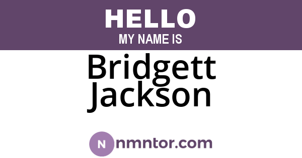 Bridgett Jackson