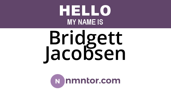 Bridgett Jacobsen