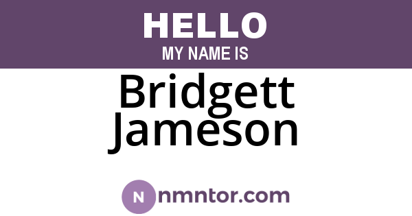 Bridgett Jameson