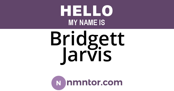 Bridgett Jarvis