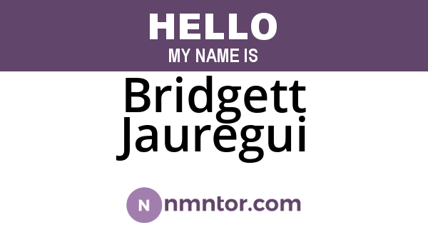 Bridgett Jauregui