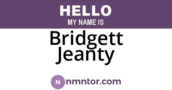 Bridgett Jeanty