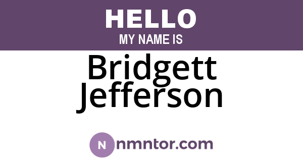 Bridgett Jefferson