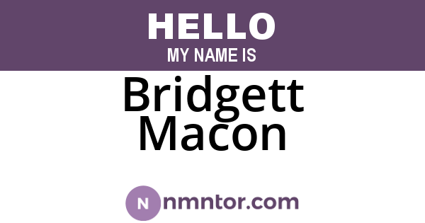 Bridgett Macon