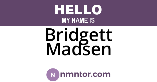 Bridgett Madsen