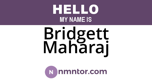 Bridgett Maharaj