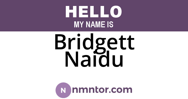 Bridgett Naidu