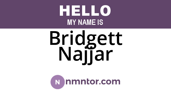 Bridgett Najjar