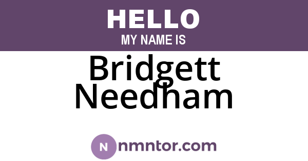 Bridgett Needham