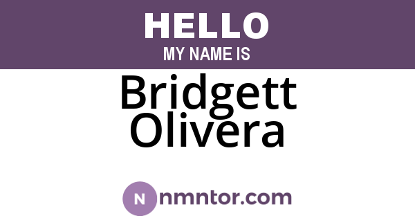 Bridgett Olivera