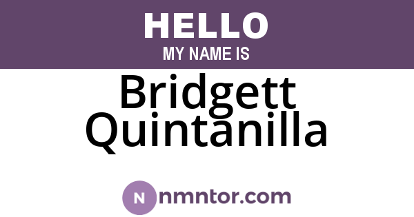Bridgett Quintanilla