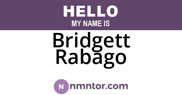 Bridgett Rabago
