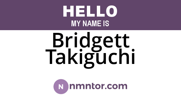 Bridgett Takiguchi
