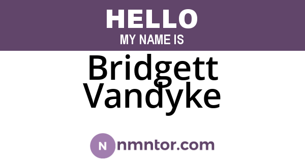 Bridgett Vandyke