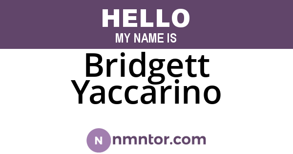Bridgett Yaccarino