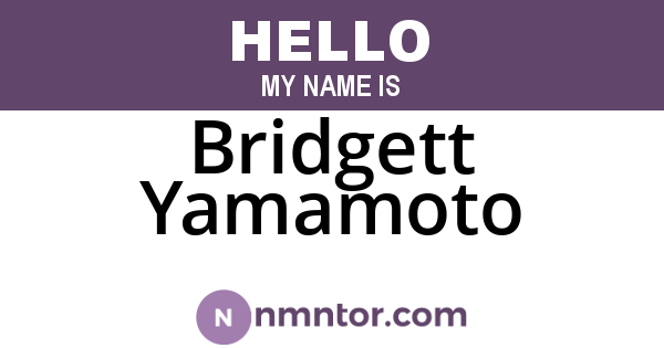 Bridgett Yamamoto