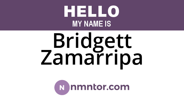 Bridgett Zamarripa