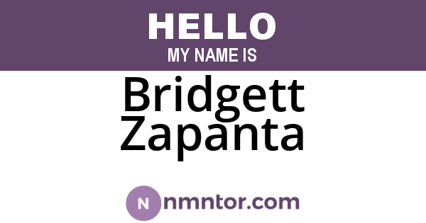 Bridgett Zapanta