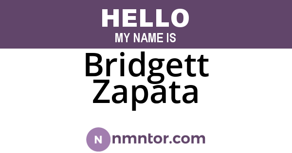 Bridgett Zapata