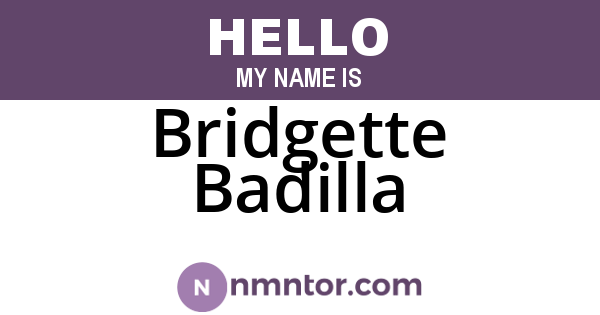 Bridgette Badilla