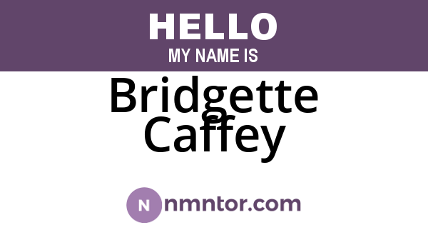 Bridgette Caffey