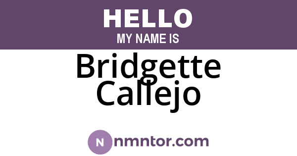 Bridgette Callejo