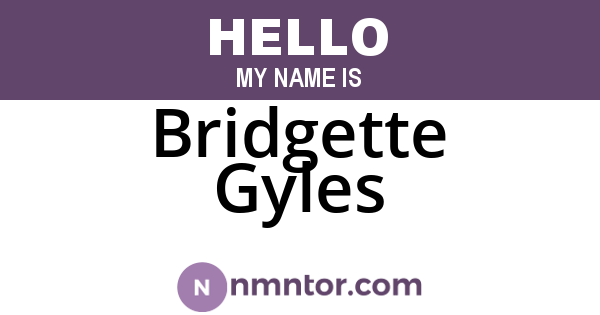 Bridgette Gyles