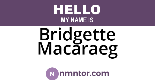 Bridgette Macaraeg