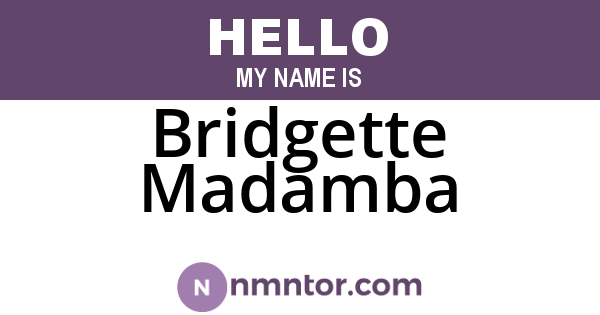 Bridgette Madamba