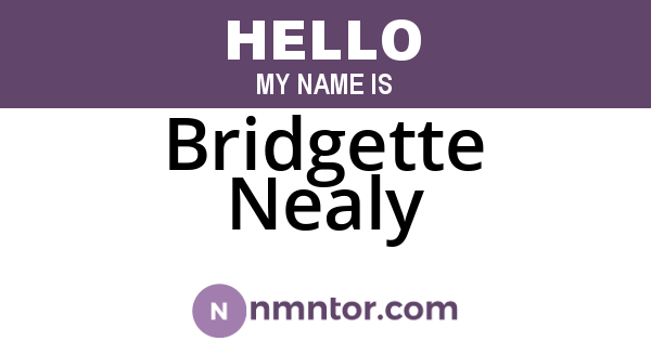 Bridgette Nealy