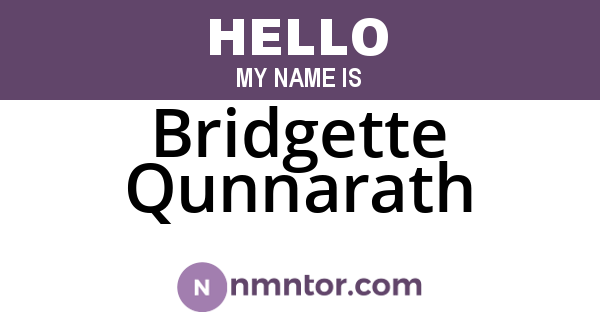 Bridgette Qunnarath