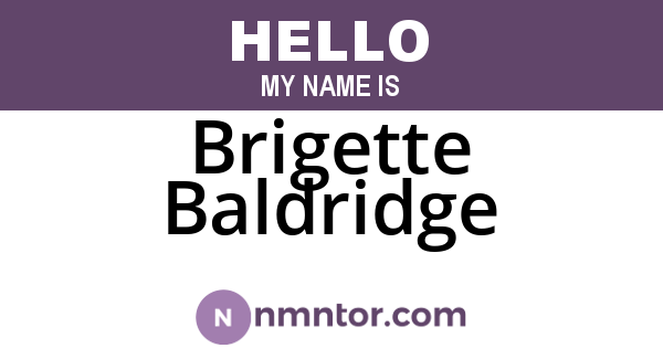 Brigette Baldridge