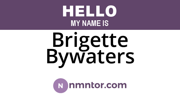 Brigette Bywaters
