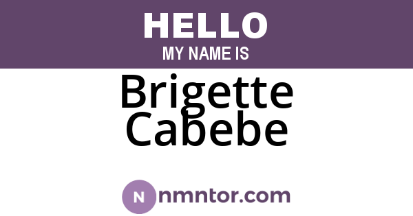 Brigette Cabebe
