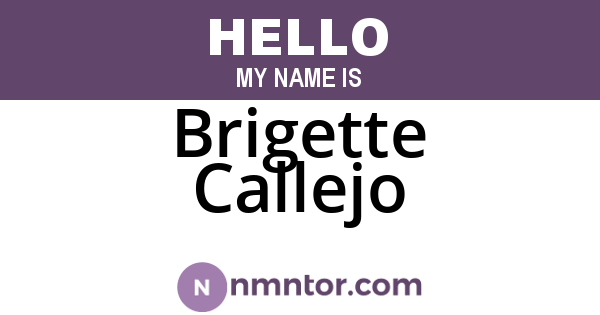 Brigette Callejo