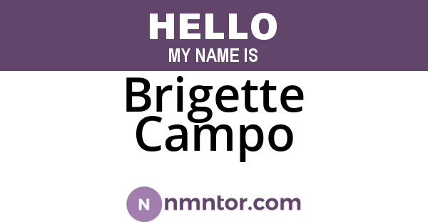 Brigette Campo
