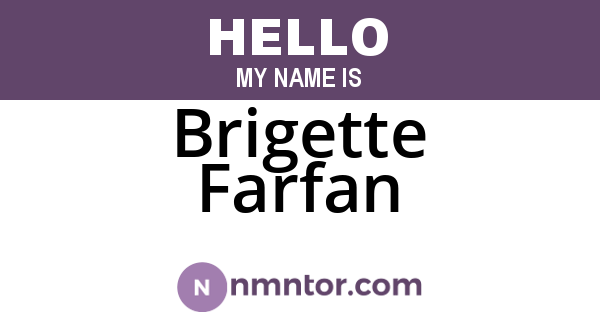 Brigette Farfan